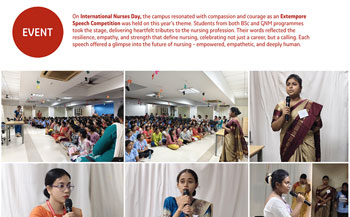 Extempore speech competition on the theme of International Nurses Day 2025