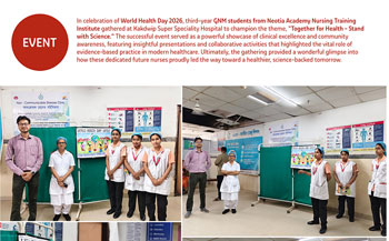 NANTI - GNM 3rd year students celebrate World Health Day